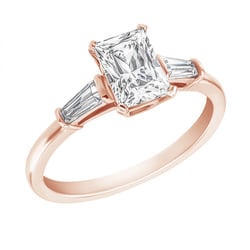 Verlobungsring mit Lab Grown Diamant in Emerald-Form Talmar