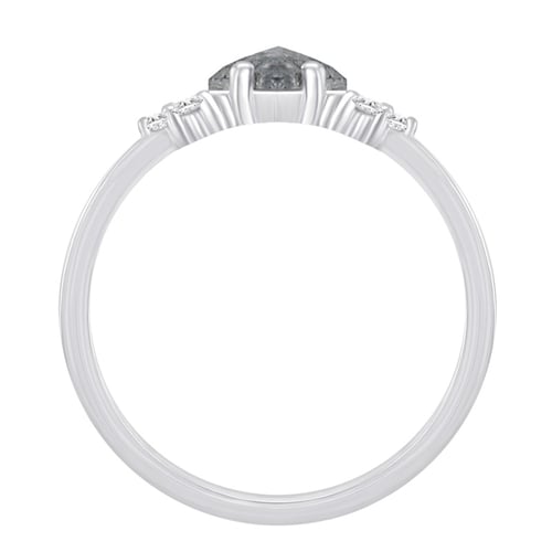 Unikater Ring mit Salt and Pepper Diamant Rogue