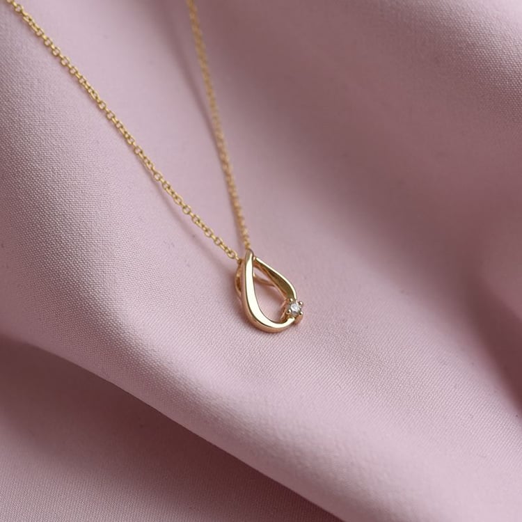 Schmuckset aus Gold in Tropfenform mit Diamanten Rainey 66425