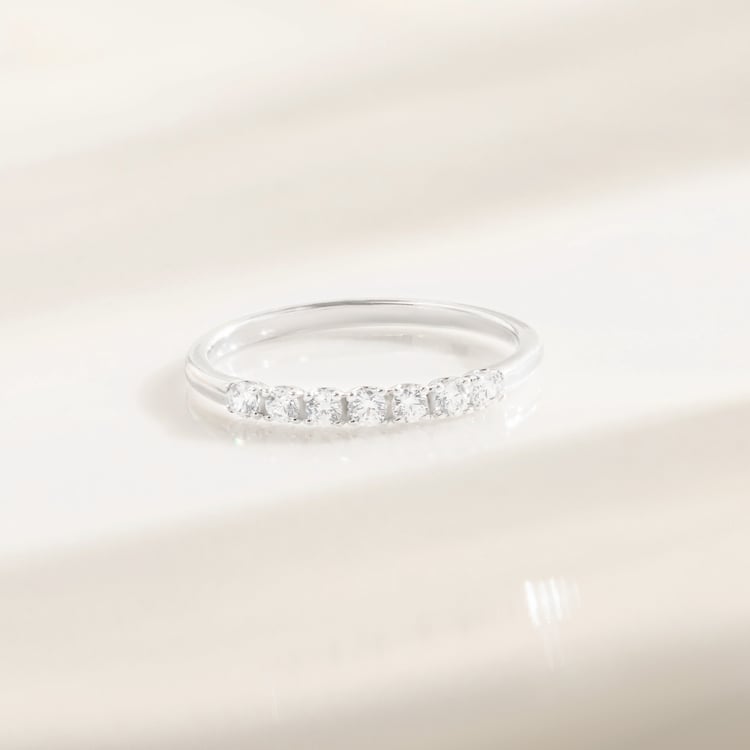Goldener Memoryring mit Diamanten Rexanne 165081
