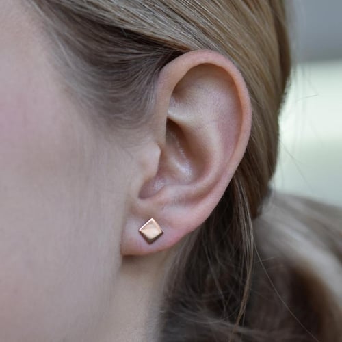 Goldene geometrische mix &amp; match Ohrringe Aine