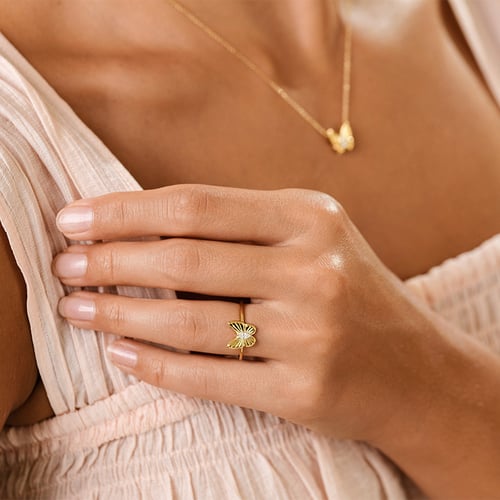 Ring aus Gold mit Diamanten Rachel