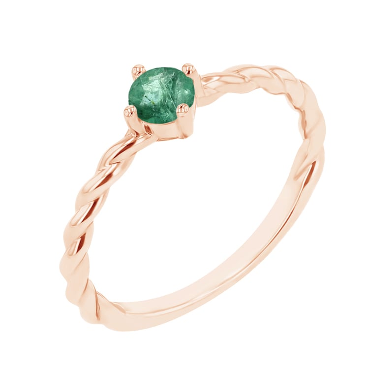 Geflochtener Ring mit Smaragd Nelson 145551