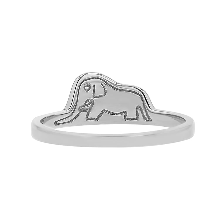 Silberner Ring mit einem versteckten Elefanten Der Kleine Prinz 141800