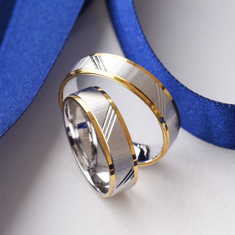 Eheringe aus Gold mit Muster Otho 77264