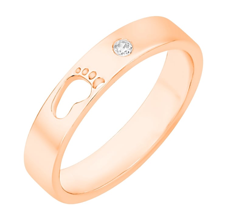 Silberring mit Gravur und Diamant Anaya 170818