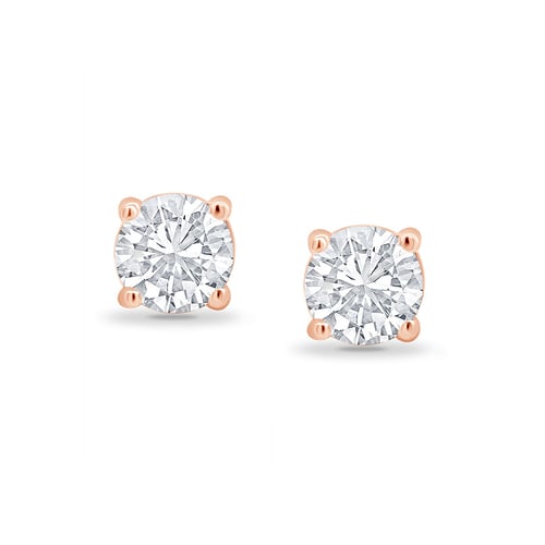 Ohrringe mit Diamanten und vier Krappen Christi
