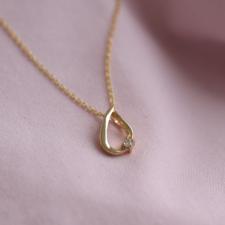 Schmuckset aus Gold in Tropfenform mit Diamanten Rainey 66424