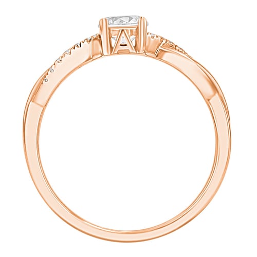 Verlobungsring mit Buchstabenund Lab Grown Diamanten Aliye