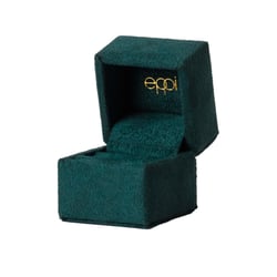 Premium Box aus grünem Wildleder Lisbet