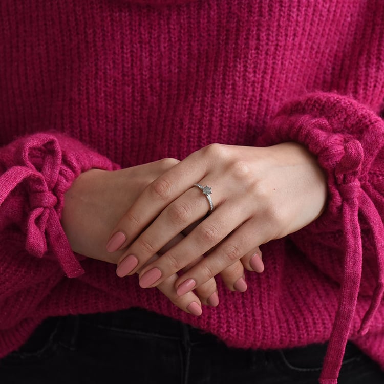 Verlobungsring mit Salt and Pepper Diamant Madilyn 73711