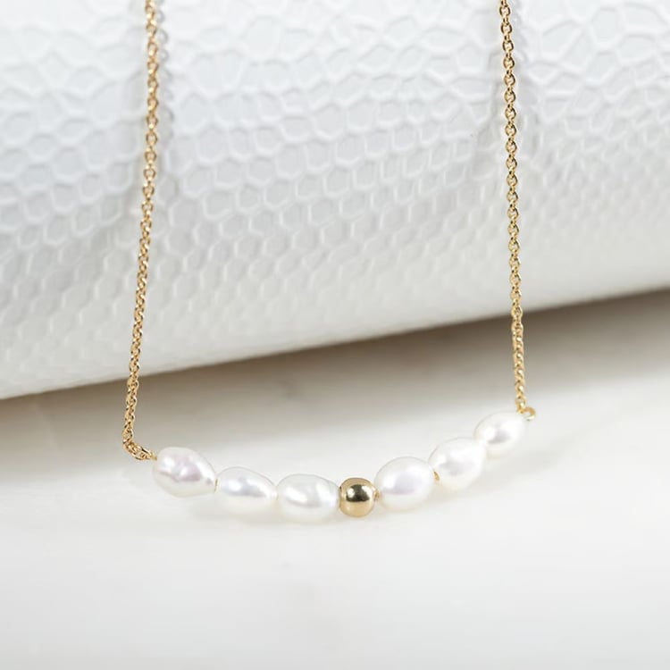 Silbernes Schmuckset mit Perlen 163815