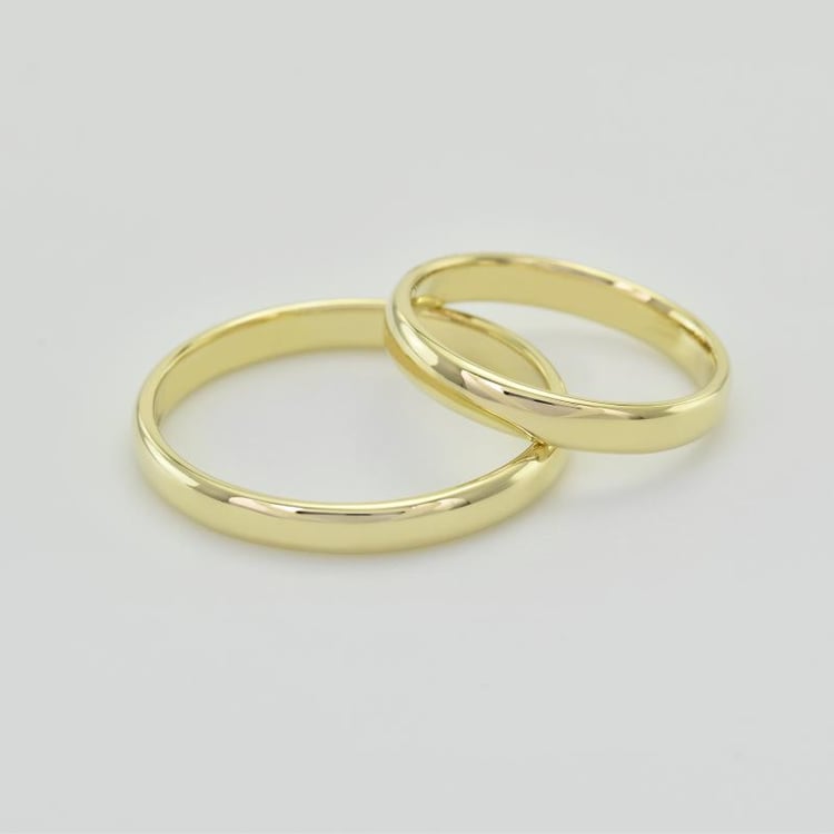 Goldener Ehering im Komfort Stil Ygyn 128360