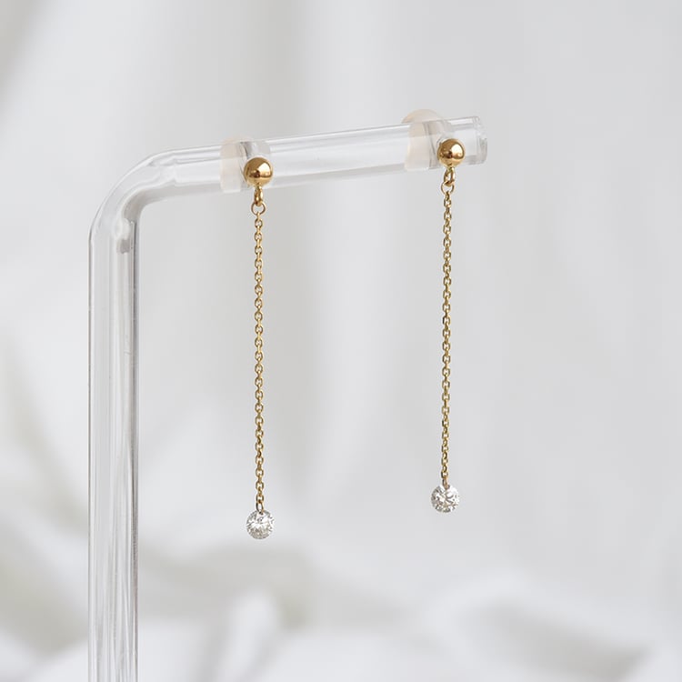 Elegante Hängeohrringe mit Diamanten Mirka 86881