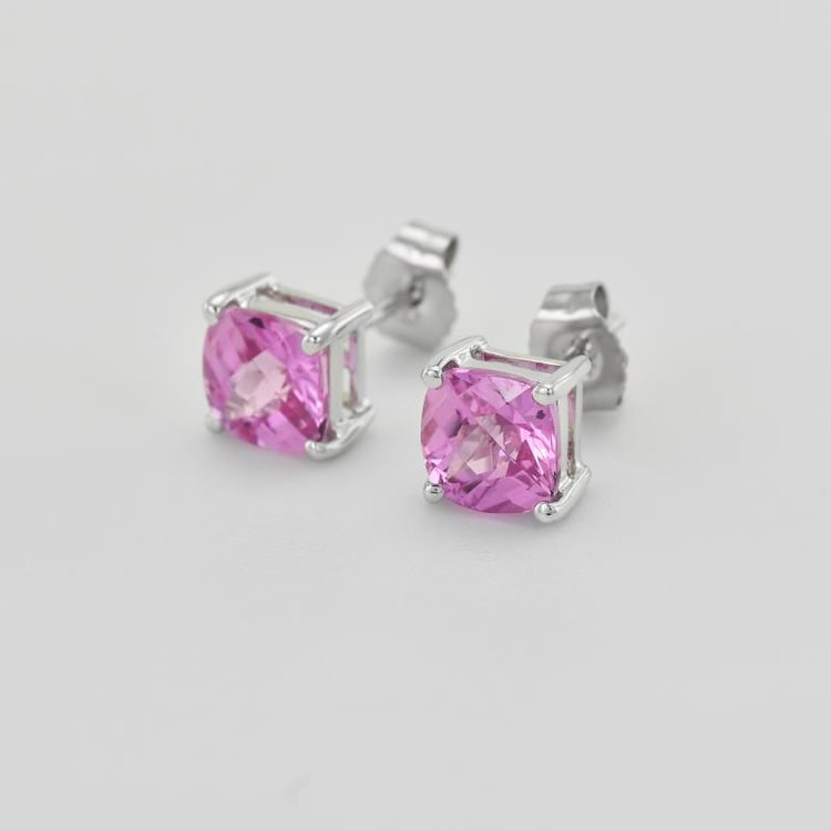 Goldene Ohrringe mit rosa Saphiren Chavonah 35180