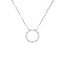 Silberner Anhänger im Karmastil mit Diamanten Heidi