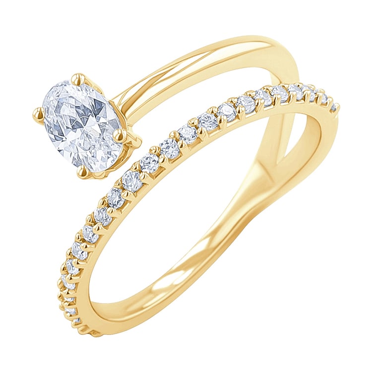 Unkonventioneller Verlobungsring mit Diamanten Lori 137440