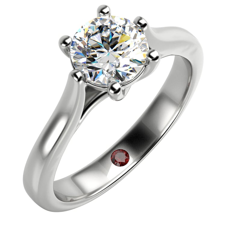 Diamantring aus Platin