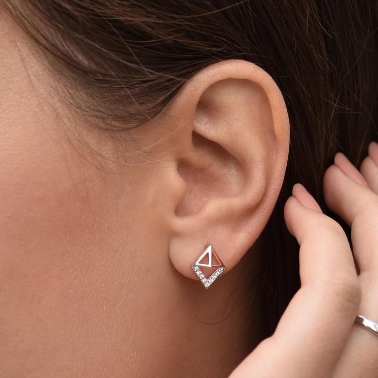 Silberne Ohrringe 35356