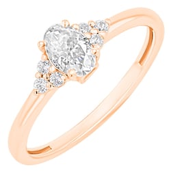 Verlobungsring mit Buchstabenund Lab Grown Diamanten Sheldo