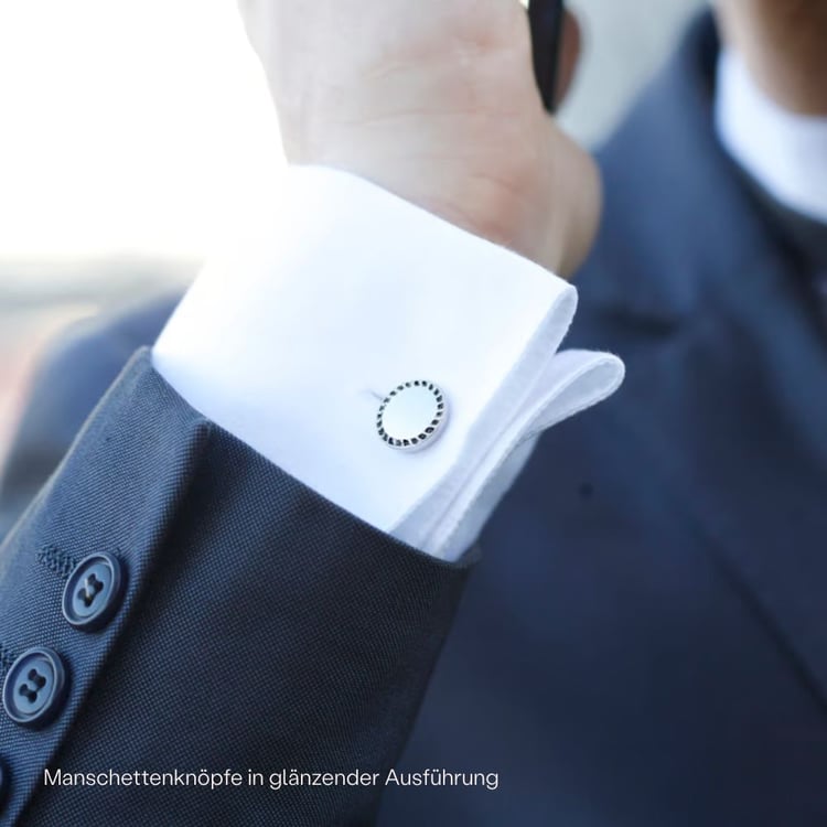 Schwarze Diamanten Manschettenknöpfe 165333