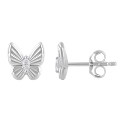 Ohrringe aus Gold in Form eines Schmetterlings mit Diamanten Anna