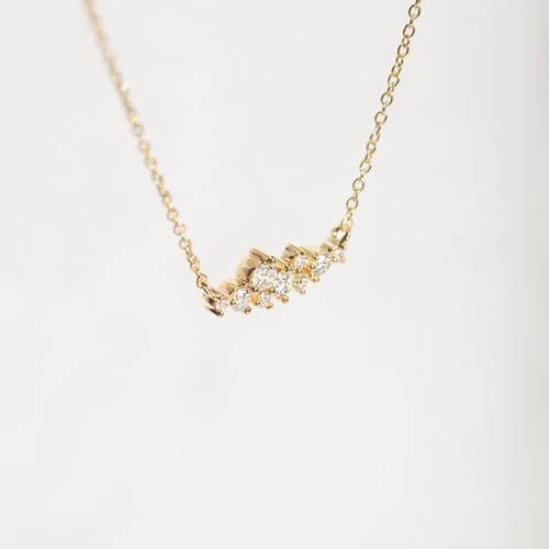 Set aus Cluster Schmuck mit Diamanten Spark