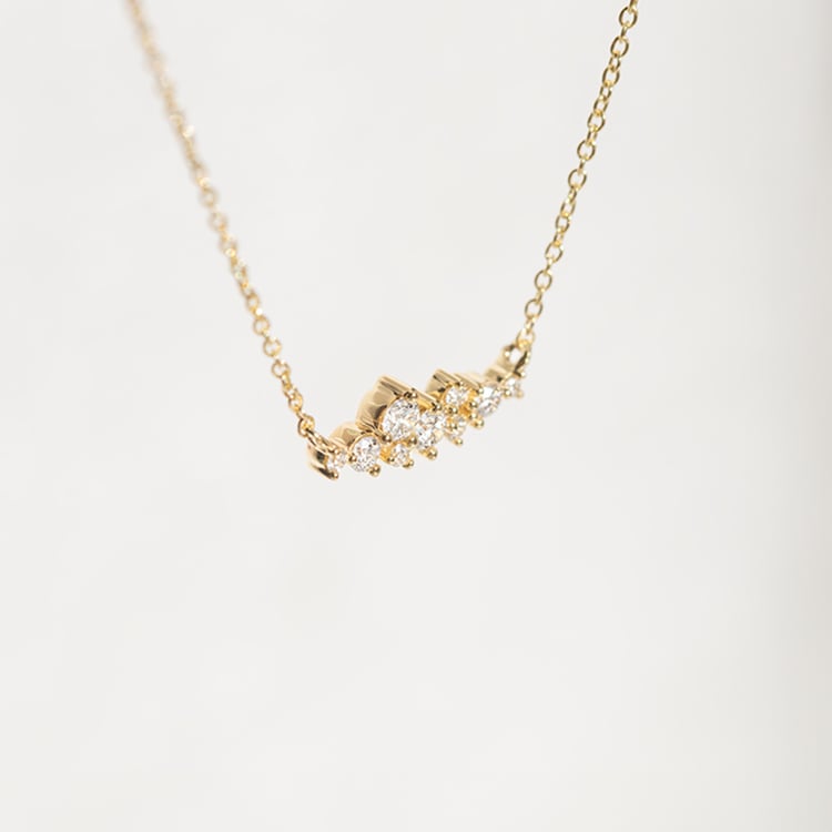 Set aus Cluster Schmuck mit Diamanten Spark 147129