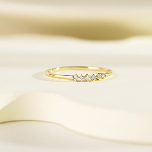 Minimalistischer Ring aus Gold mit Lab Grown Diamanten Casper