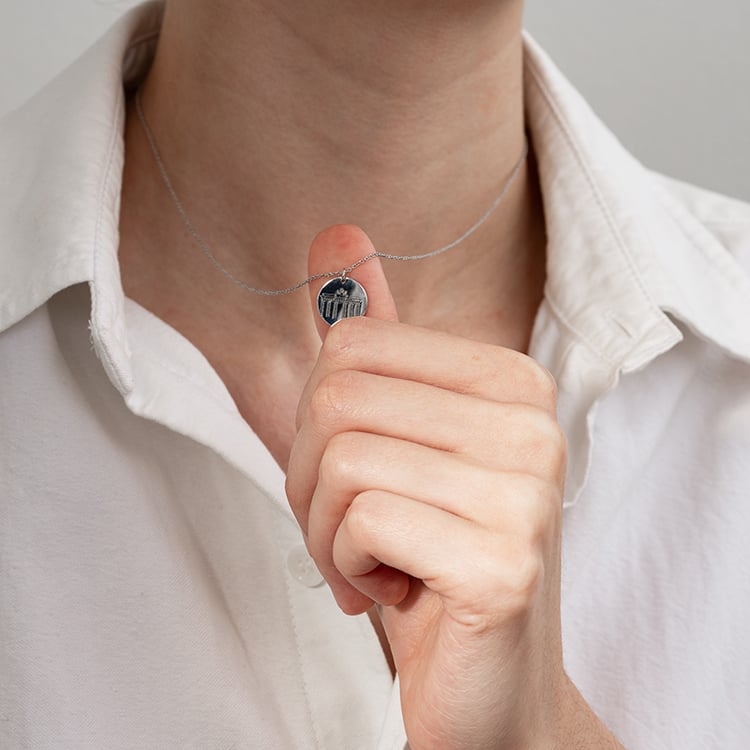 Personalisierter Anhänger mit dem Brandenburger Tor 131237