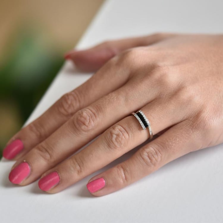 Goldener Diamantring 19185