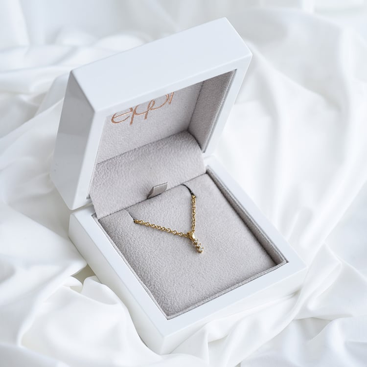 Minimalistischer Anhänger mit Diamanten Zusa 86241