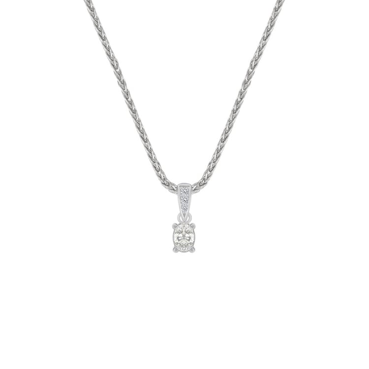 Platinkette mit 0.3ct GIA zertifiziertem Diamant Juniper