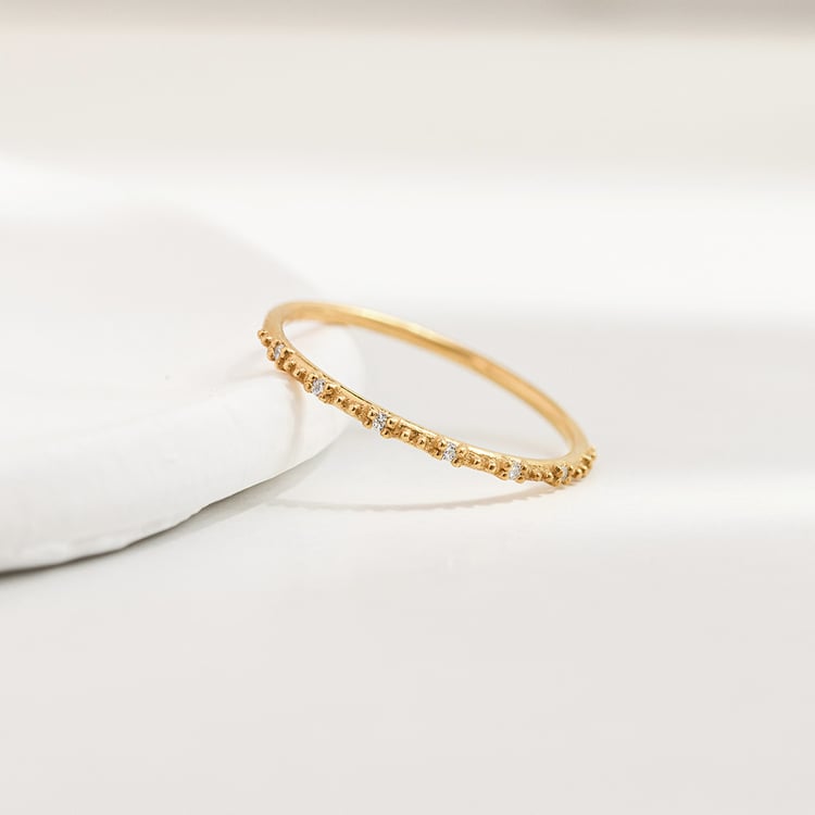 Minimalistischer Ring mit Diamanten Tess 156731