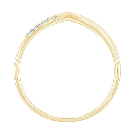 Memoire Ring in V-Form mit Diamanten Annelisa