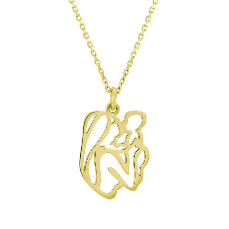 Anhänger aus Gold Mutter und Kind 20864