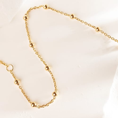 Silbernes Armband mit Kugeln 18 cm