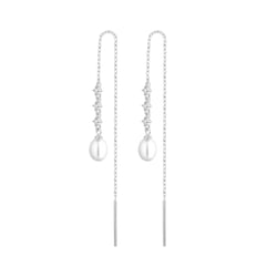 Ohrgehänge mit Perlen und Zirkonia Elgie