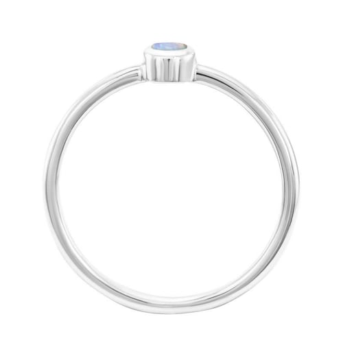 Goldener minimalistischer Ring mit Mondstein Emilien