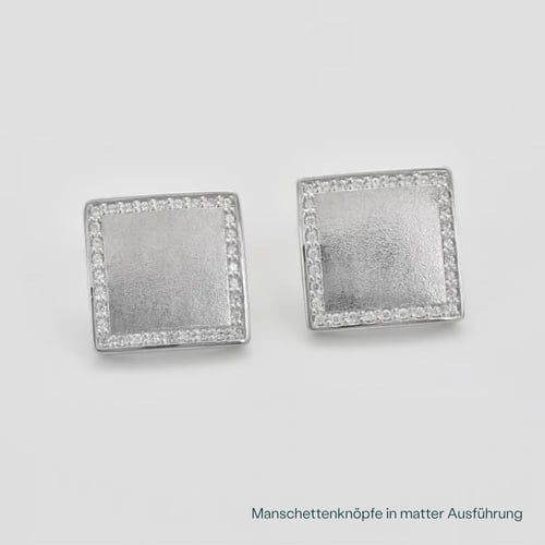 Manschettenknöpfe aus Silber mit Diamanten Urban