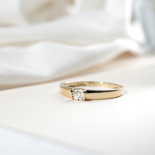 Eleganter Verlobungsring mit Diamant Segunda