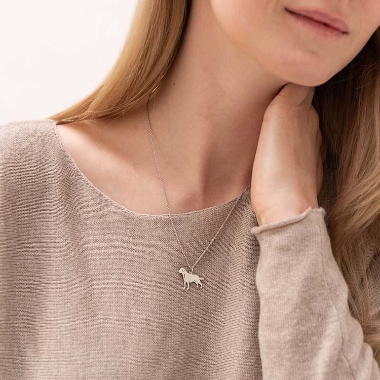 Anhänger in Form eines Hundes mit Gravur Labrador Retriever 98167