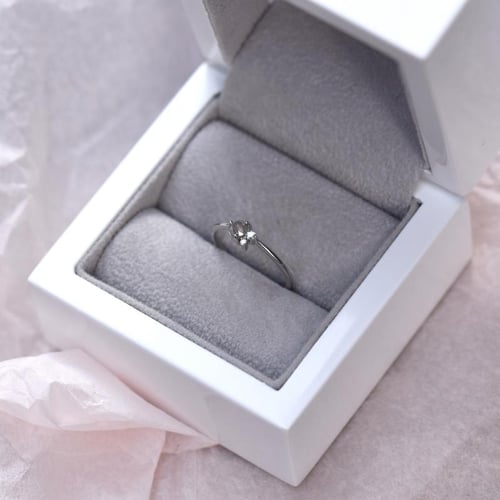 Goldring mit Salt'n'Pepper Diamant und Diamanten Marine