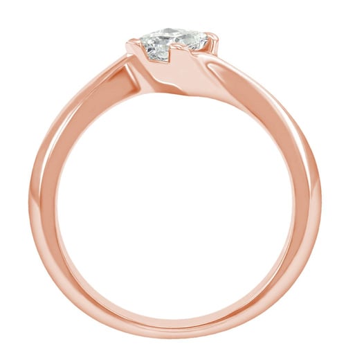 Verlobungsring mit Princess Diamanten Falgu