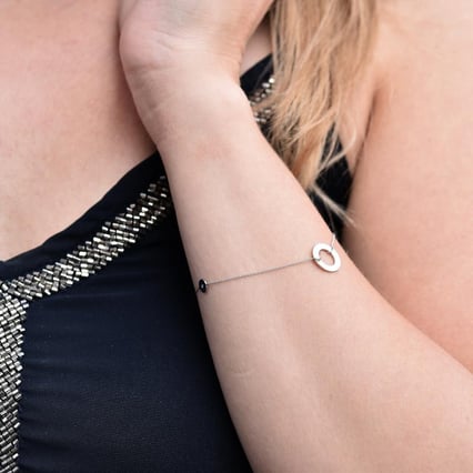 Trendy Armband aus Silber mit einem Diamanten Virginia