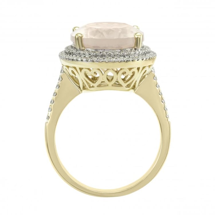 Goldring mit Rosenquartz 7641