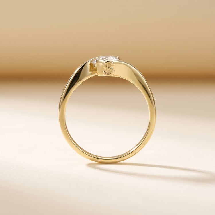 Verlobungsring mit Buchstabenund Lab Grown Diamanten Saffar 166816