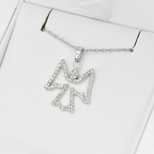 Goldkette mit Diamanten Engel-Anhänger Jayon