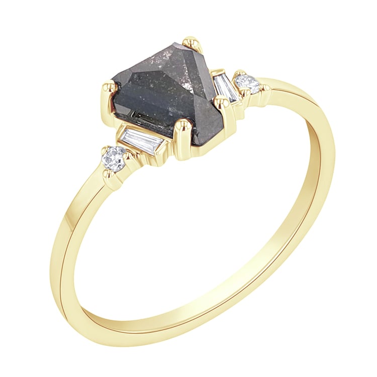 Ring mit Salt and Pepper Diamant Clay 112175