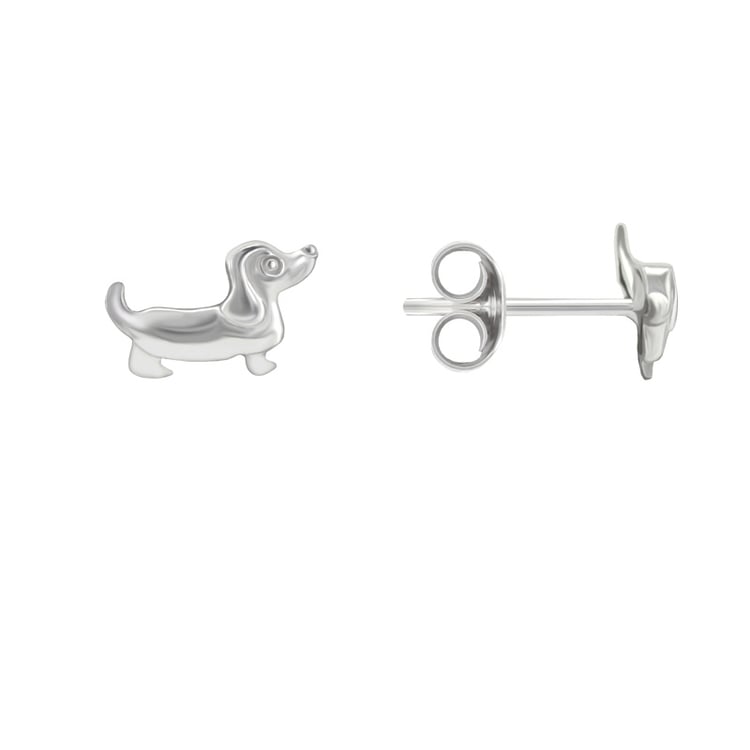 Silberohrringe mit Dackel 36156